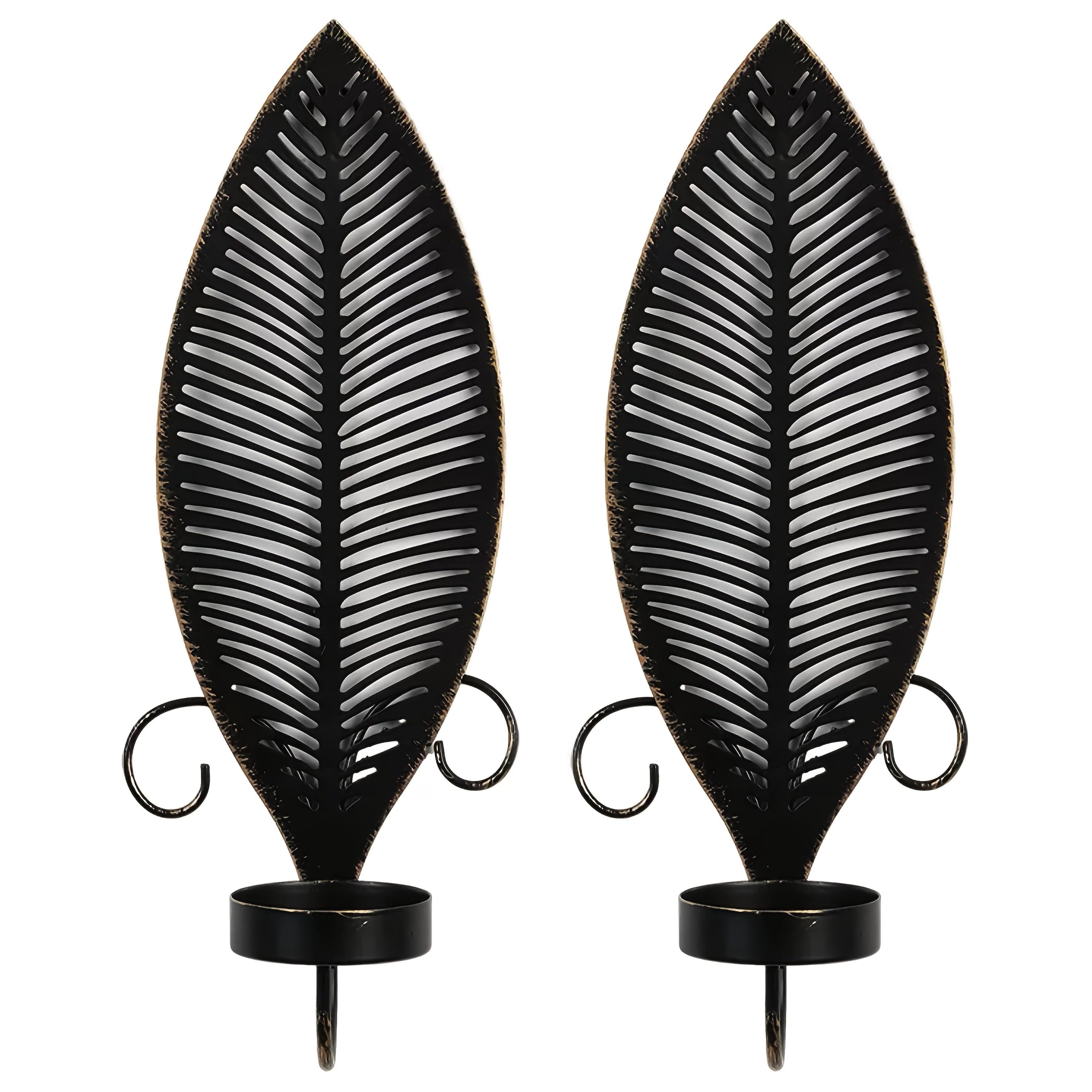ScandiFlare | Elegante wandkandelaars - Decoratieve woonaccessoires met bladmotief
