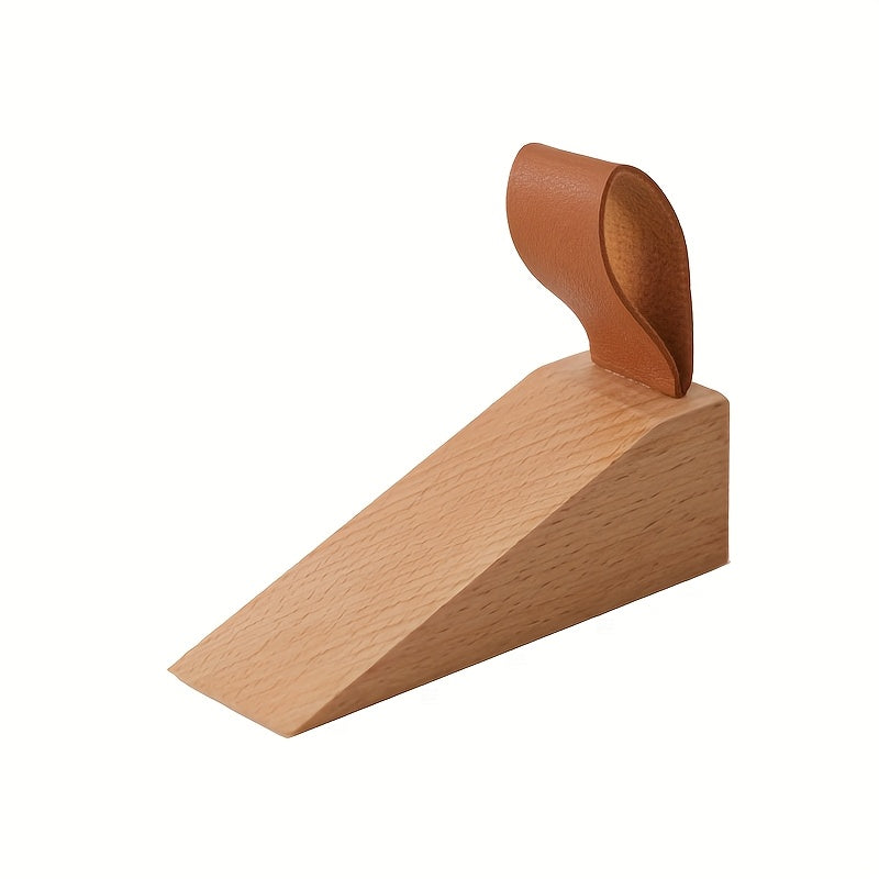 NordPlug | Massief houten deurstopper - Scandinavische anti-botswig