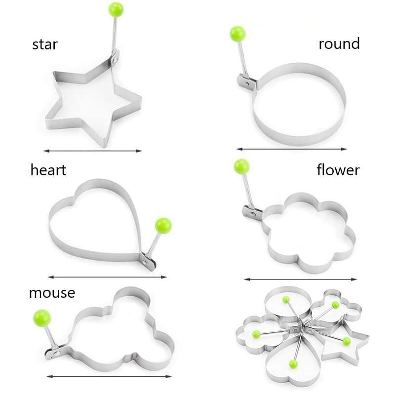 FryShape | Roestvrijstalen eiervormen – Leuke vormen voor eieren, pannenkoeken en omeletten