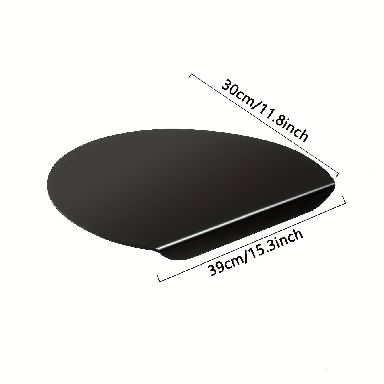 AureBoard | Antislip groenteschaafplank – transparant zwart, vaatwasmachinebestendig