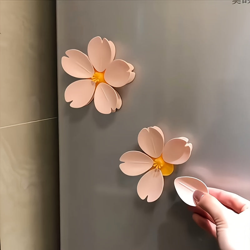 SakuraClip | Roze Kersenbloesem Koelkastmagneet Clip – Decoratieve Bloemenmagneet voor Keuken