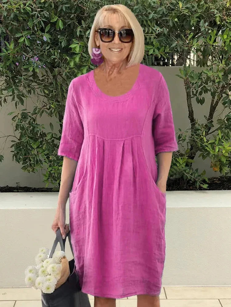 Iloria | Elegante zomerjurk voor dames – Chique, luchtige, soepel vallende casual outfit