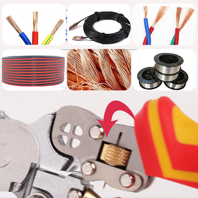 MultiStrip | 8-in-1 Draadstripper & Kabelknipper – Multifunctionele Krimptang