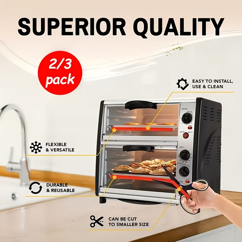 OvenGuard | Siliconen Beschermers voor Ovenrek Randen – 2 Stuks, Hittebestendige Oven Veiligheidsbeschermers