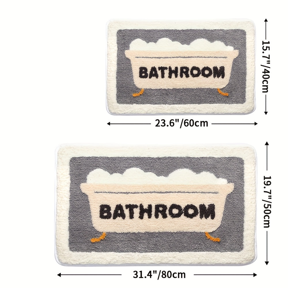 DryStep | Superabsorberende antislip badmat - Sneldrogende bad- en toiletmat voor veilig, slipvrij comfort