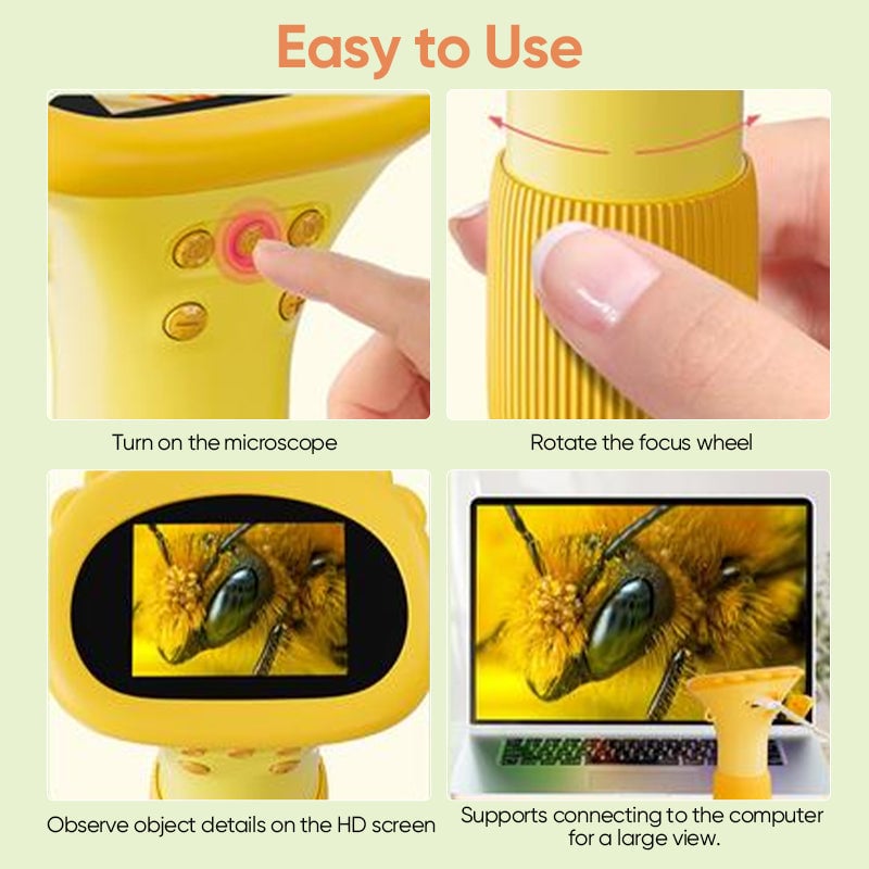 EduScope | Kinder Microscoop – Foto- & Video-opname, Educatief STEM-speelgoed