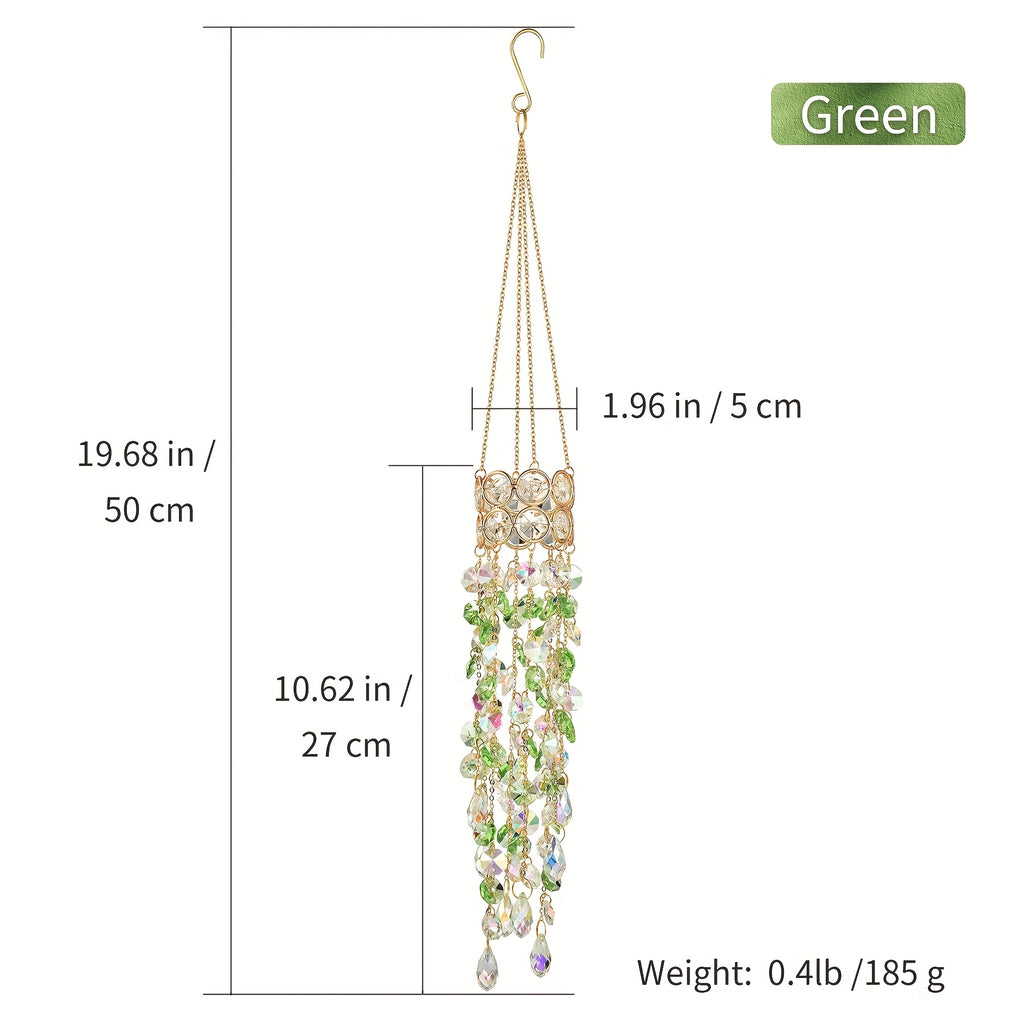 SunPrism | Kristallen Zonnevanger Raamhanger, Verguld Prisma Suncatcher, Regenbooglicht Maker