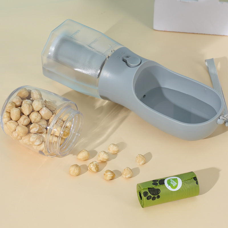 PupKit | 3-in-1 draagbare water-, voer- en afvalzak voor honden – Reisvriendelijke drinkbeker voor huisdieren