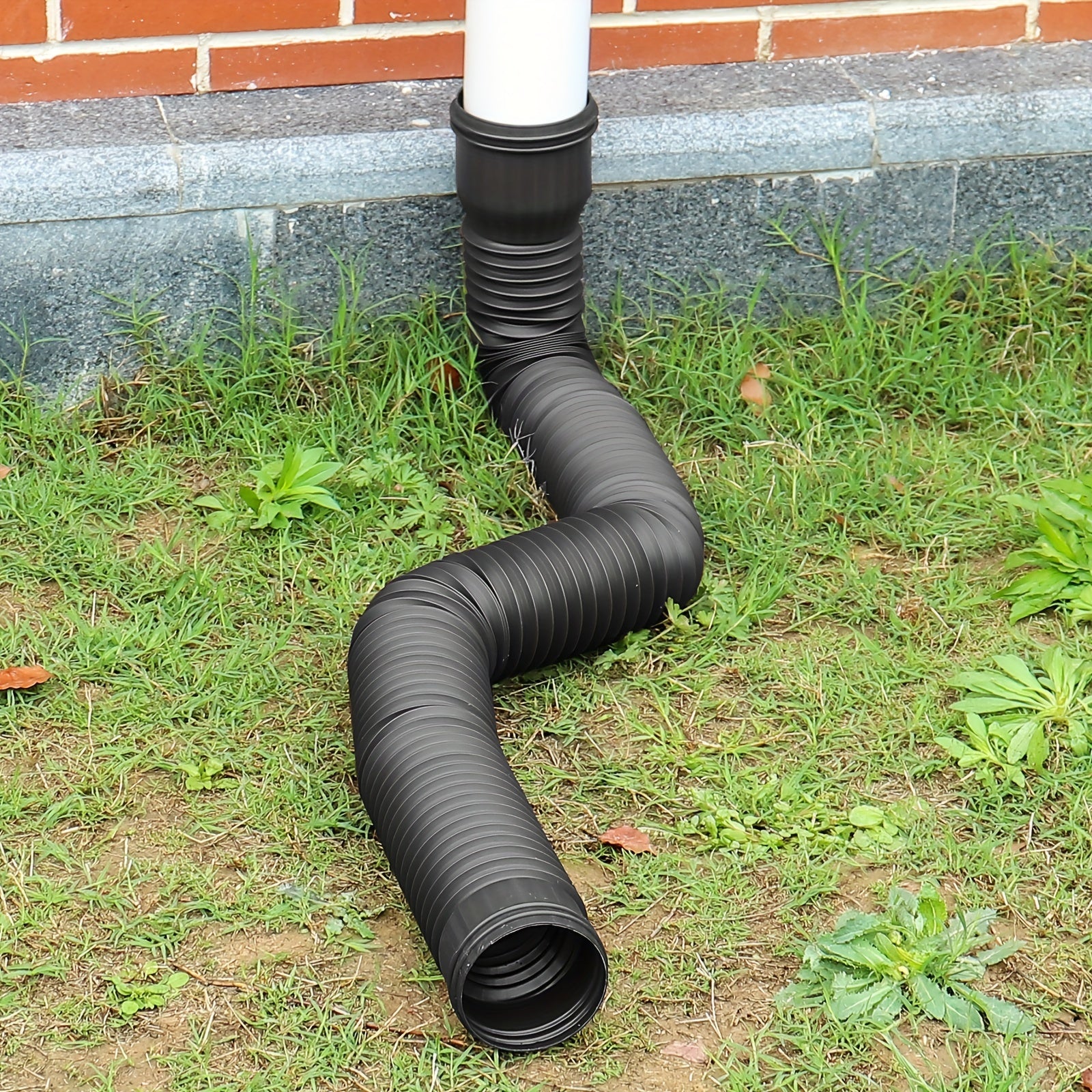 DrainStretch | Ronde regenpijpverlenging – Telescopische PE-regenwaterafvoerpijp, flexibele gootverbinding