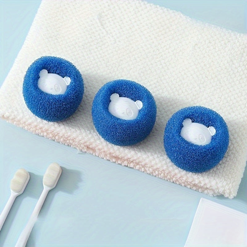 FluffBalls | Wasmachine Schoonmaakballen - 3/5 stuks, haar- en vlekverwijdering, herbruikbare wasballen voor kleverig vuil