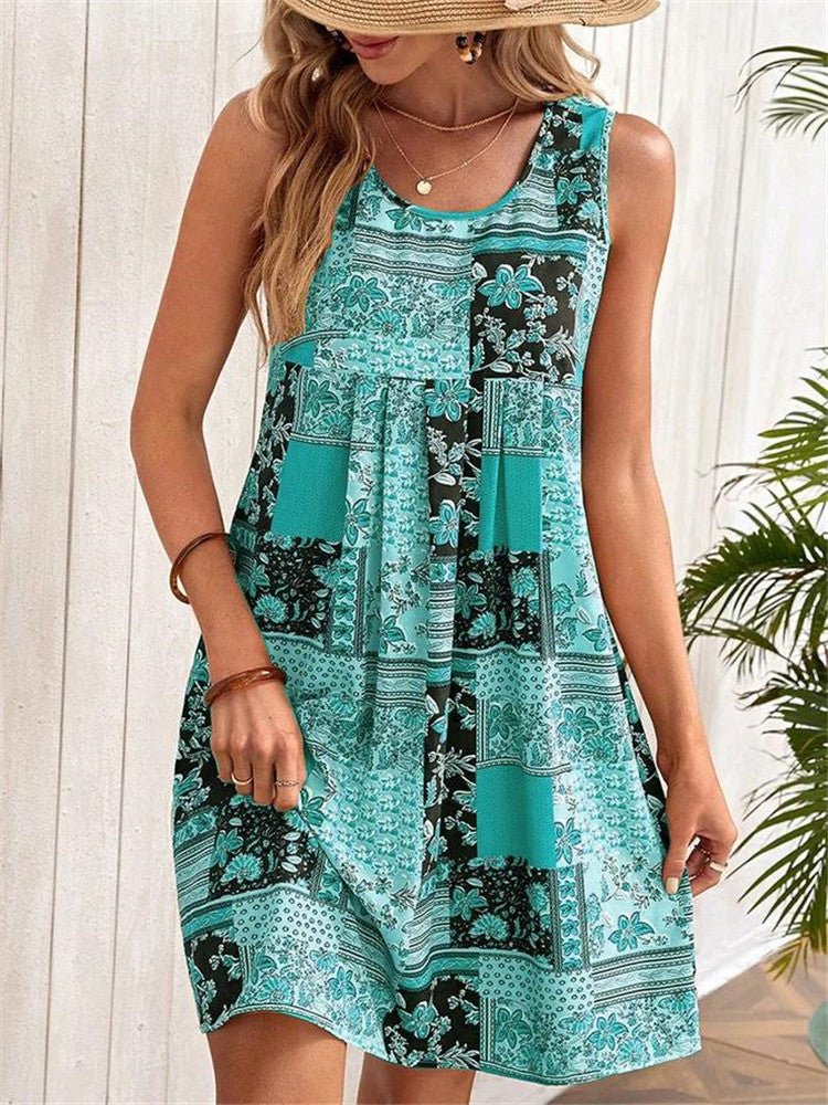 Amelith | Dames Boho Tuniek Jurk – Hippie Chic Losvallende Zomerjurk,