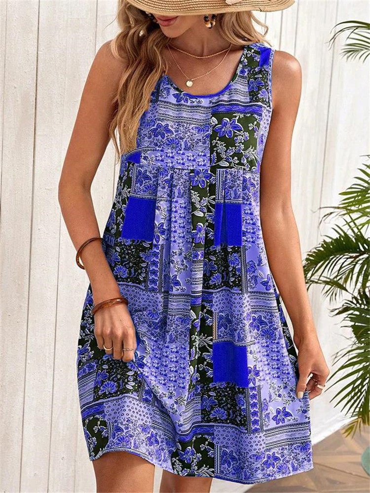 Amelith | Dames Boho Tuniek Jurk – Hippie Chic Losvallende Zomerjurk,
