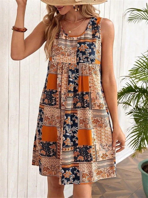 Amelith | Dames Boho Tuniek Jurk – Hippie Chic Losvallende Zomerjurk,