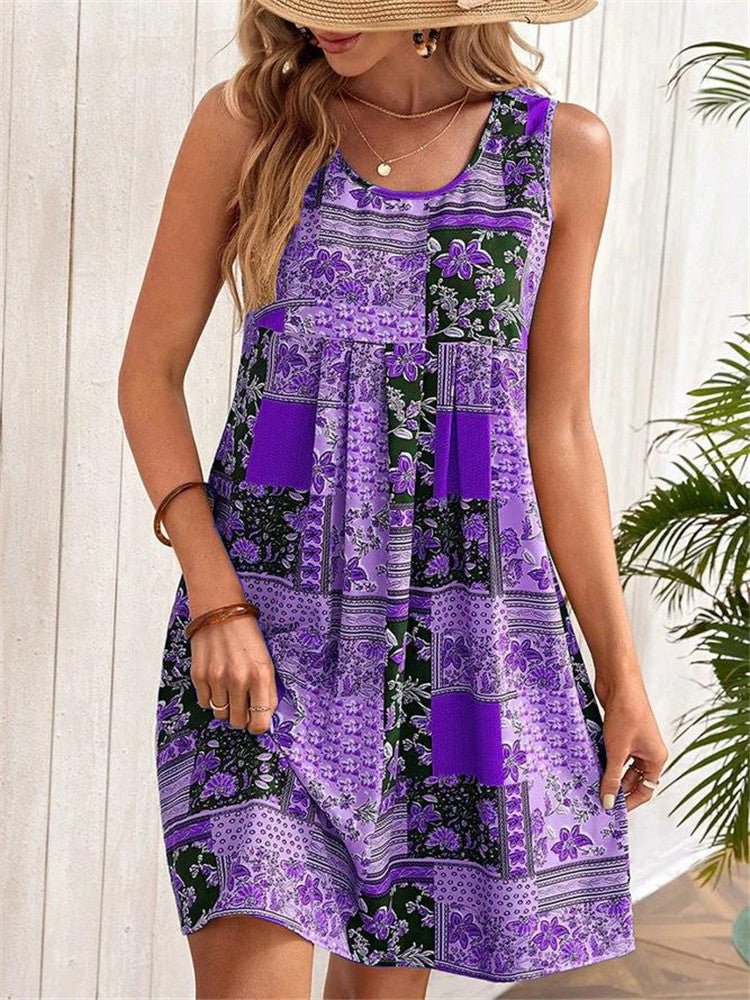 Amelith | Dames Boho Tuniek Jurk – Hippie Chic Losvallende Zomerjurk,