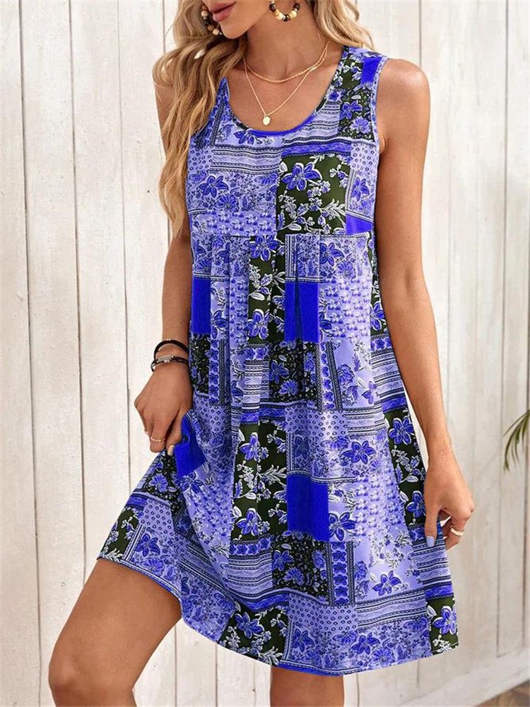 Amelith | Dames Boho Tuniek Jurk – Hippie Chic Losvallende Zomerjurk,