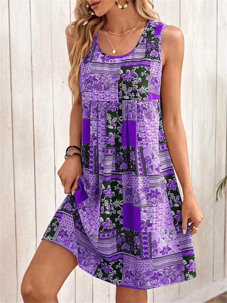 Amelith | Dames Boho Tuniek Jurk – Hippie Chic Losvallende Zomerjurk,