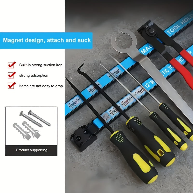 MagnaHold | Magnetische gereedschapshouderstrips van roestvrij staal voor in de garage