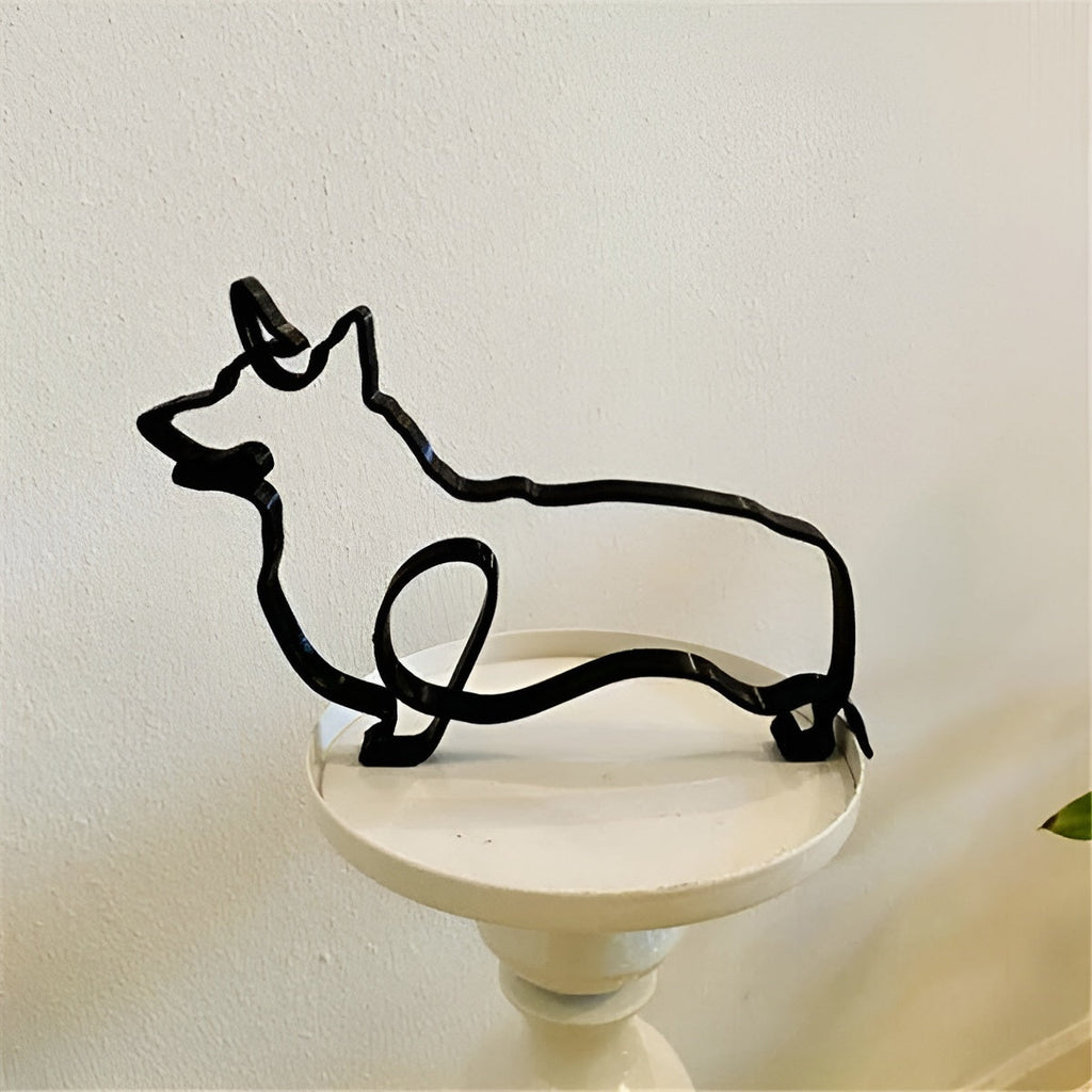 Petrix | IJzeren hond- en kattensculpturen – Decoratieve metalen dierenbeeldjes voor huis en tuin