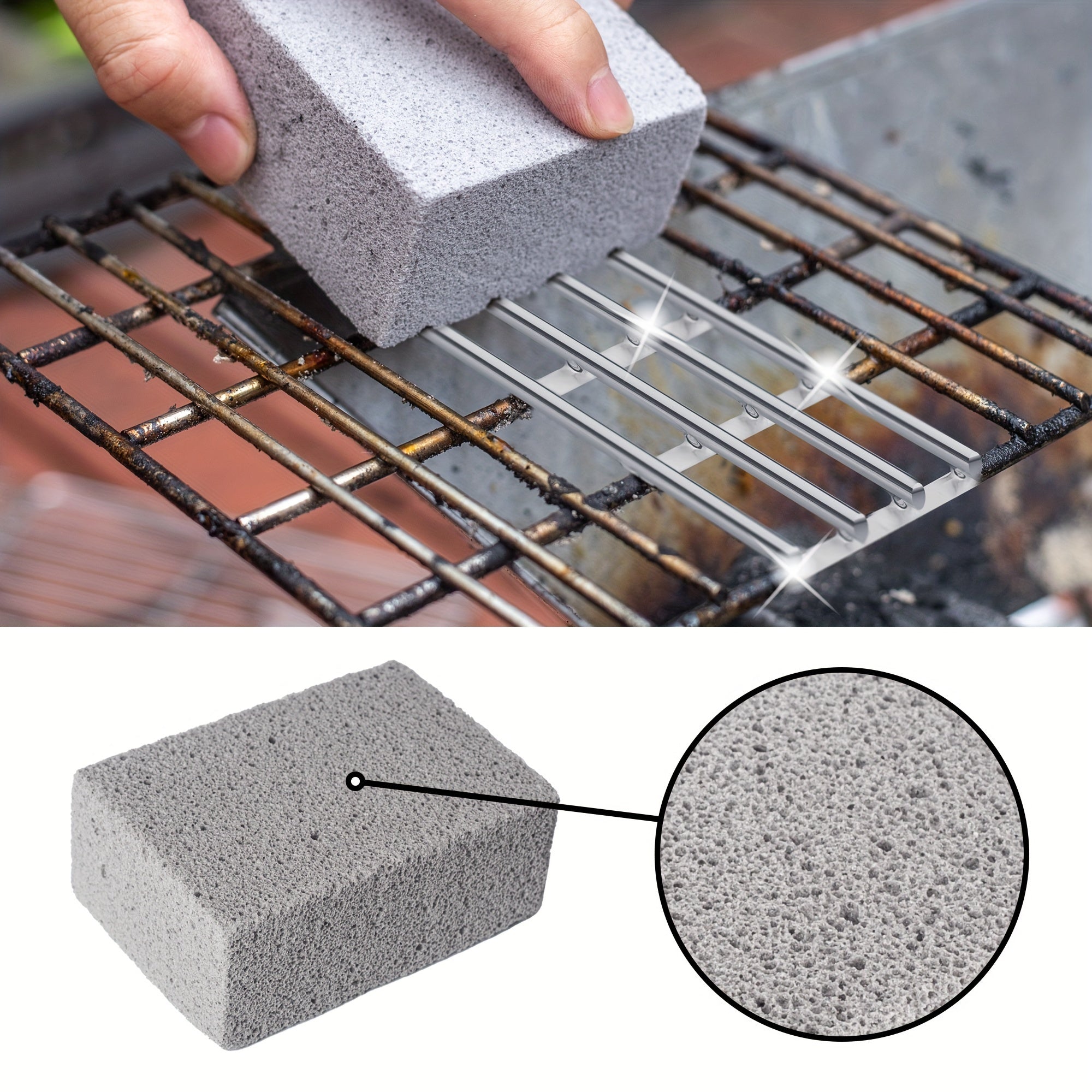 GrillBrick | BBQ-grillreinigingssteen – Puimsteen voor buitenkeuken