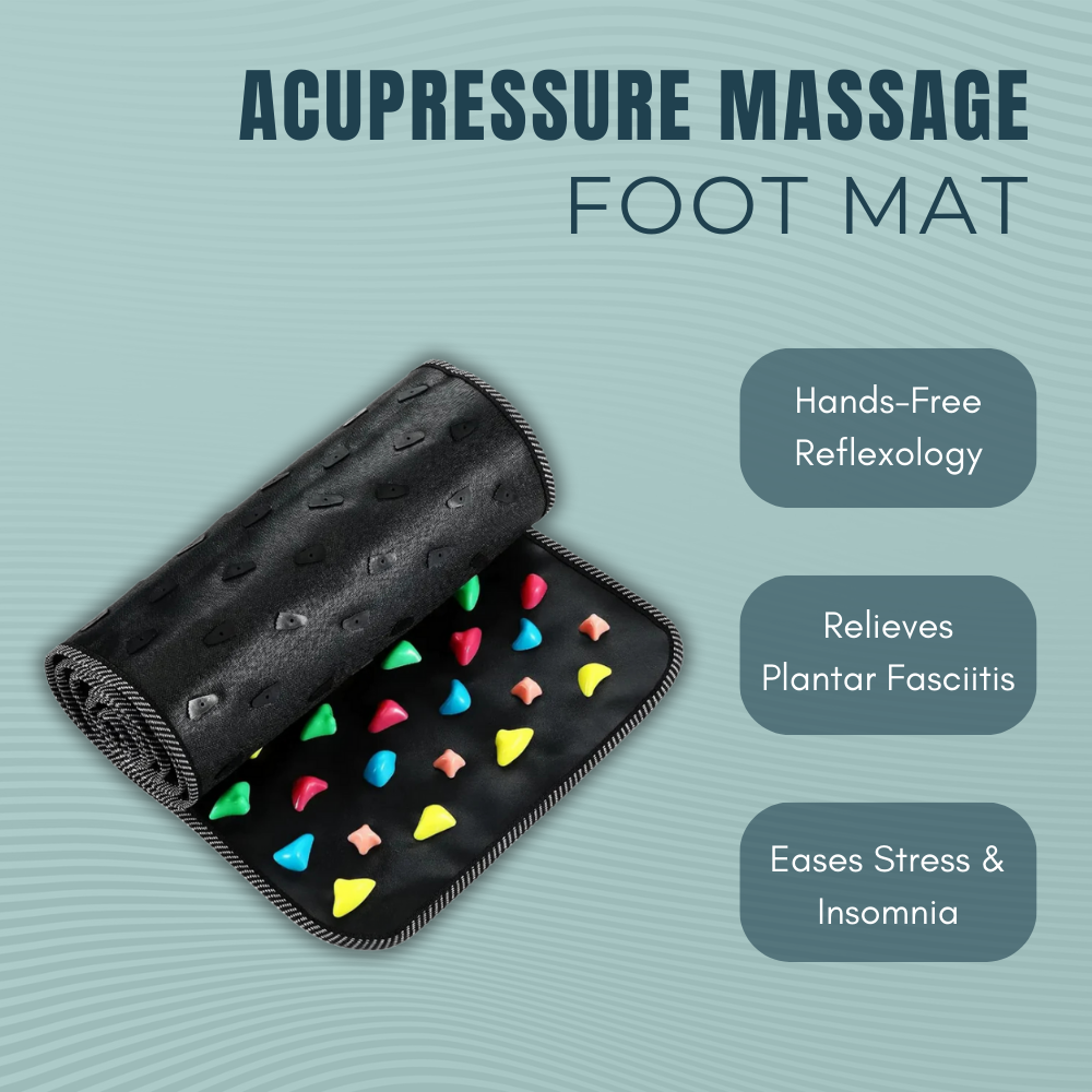 Footara | Acupressuur voetmat – antislip, pijnverlichting, stimulering van de bloedsomloop en ontspanning
