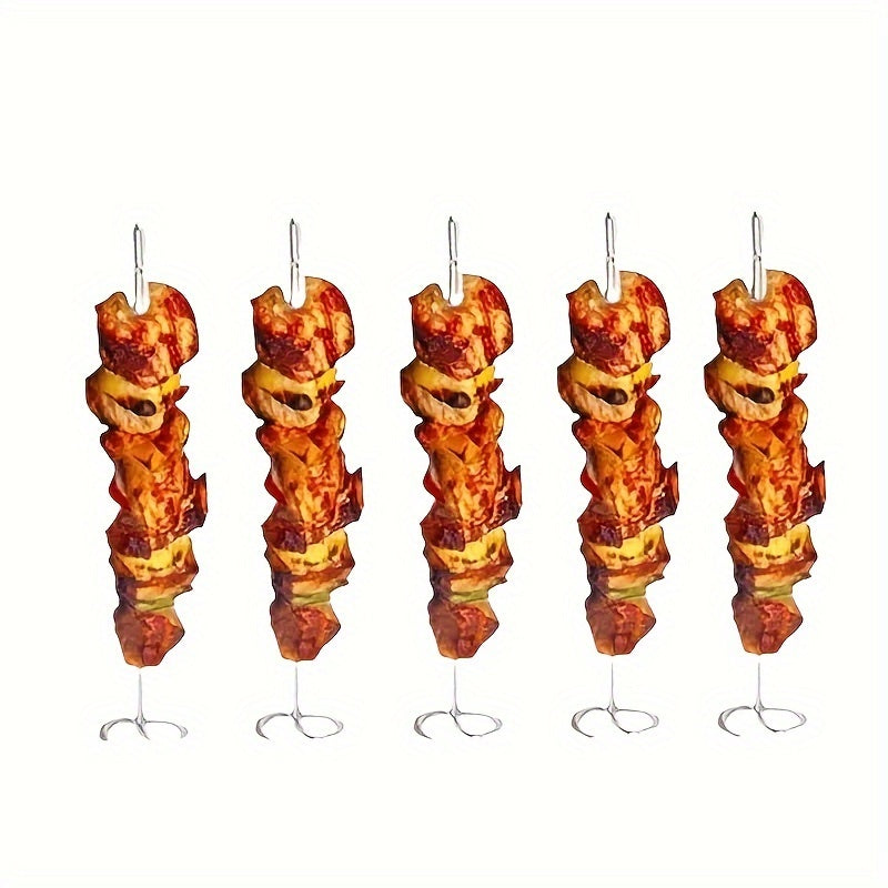 AirGrill | 10-stuks Roestvrijstalen Spiesen voor Air Fryer & Oven, Verticale BBQ Grillnaalden