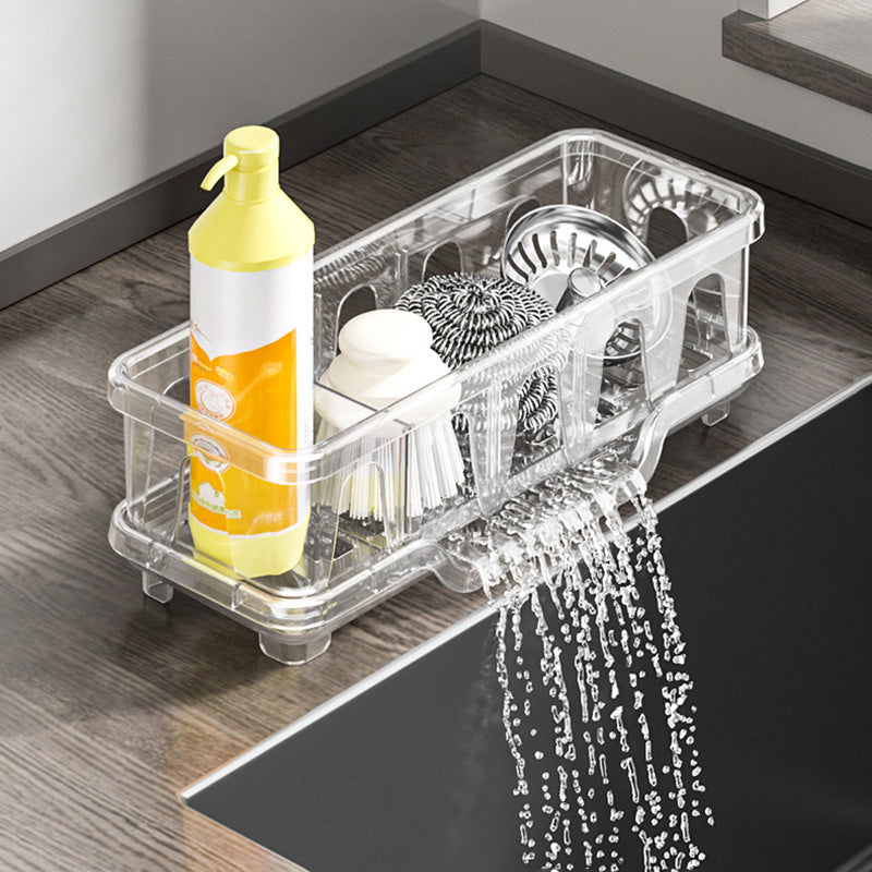 ScrubHub | Keukengootsteenorganizer – Houder voor spons, zeep en afwasborstel, ruimtebesparend gootsteenrek voor een nette en schone aanrecht