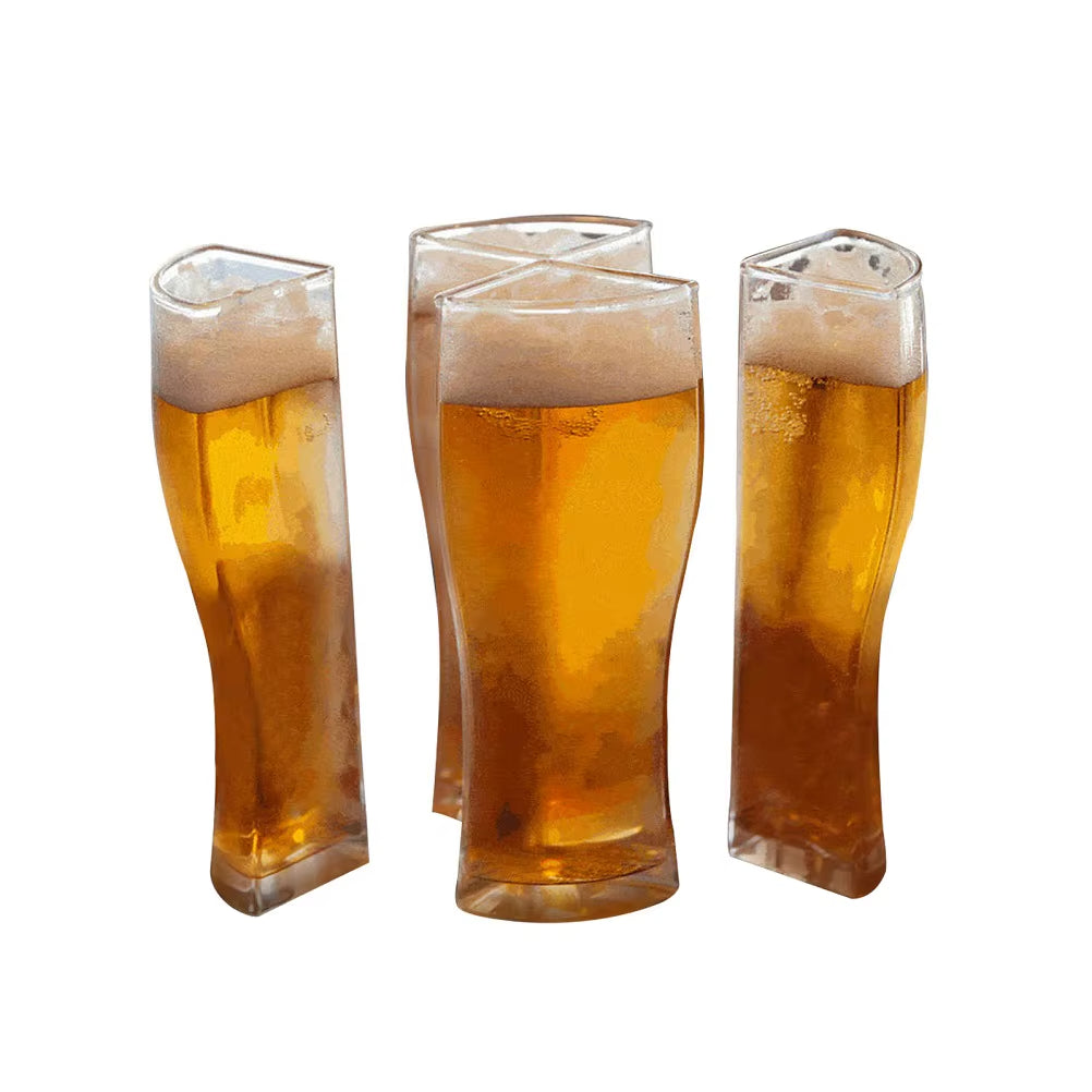 StackBrew | Modulaire bierpul voor 4 glazen – Stapelbare acryl drinkbekers voor bier, feesten