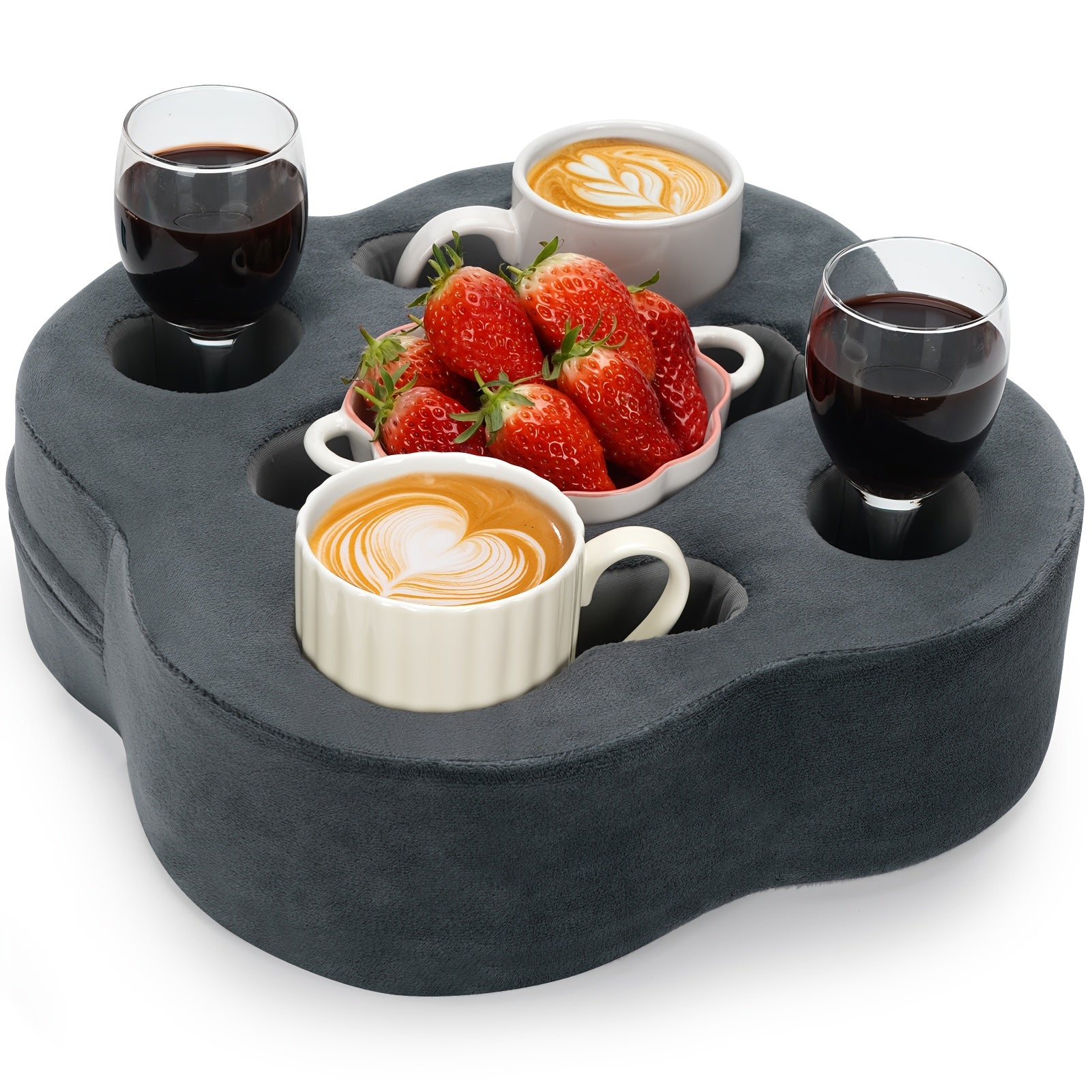 ComfyCaddy | Couch Cup Holder Pillow – Zachte sofa-dienblad & caddy