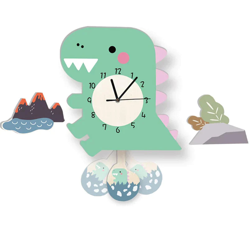 ZooTick | Kleurrijke Diermotieven, Stil Zonder Tikkend Geluid, Educatieve Decoratieve Klok voor Kinderkamers