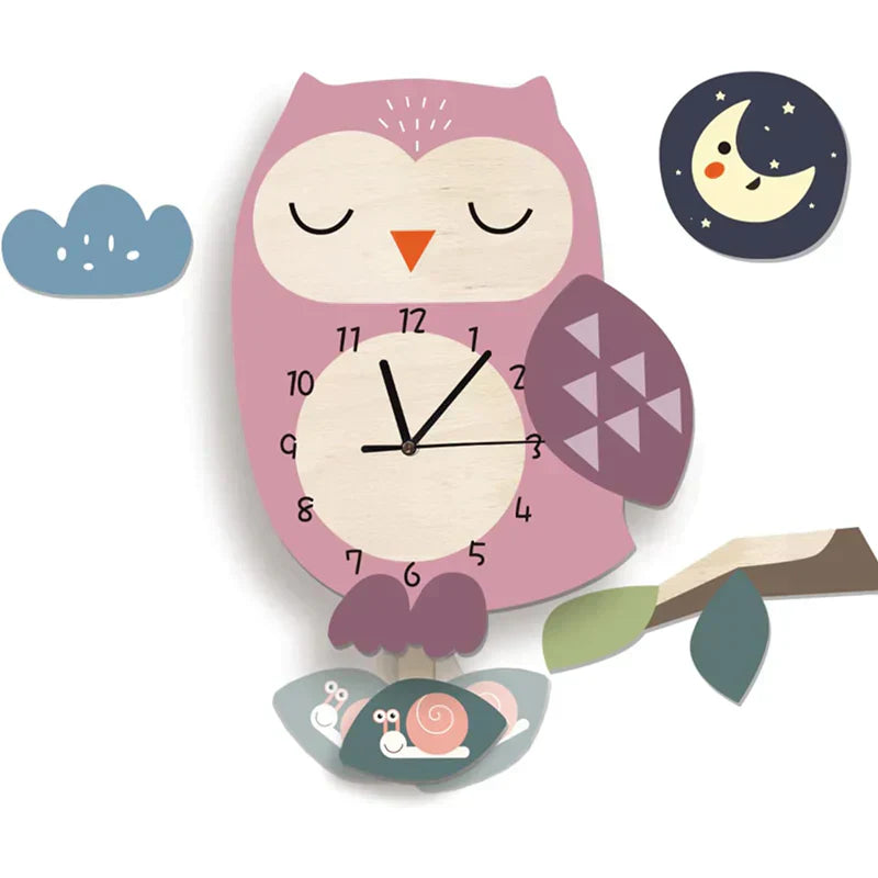 ZooTick | Kleurrijke Diermotieven, Stil Zonder Tikkend Geluid, Educatieve Decoratieve Klok voor Kinderkamers