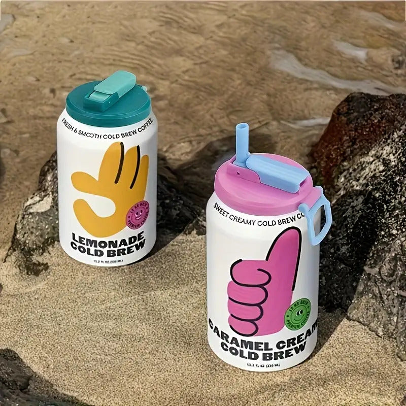 SealStraw | Herbruikbare drankblikjesdeksels met ingebouwde rietjes – morsvrije drankdeksels voor thuis