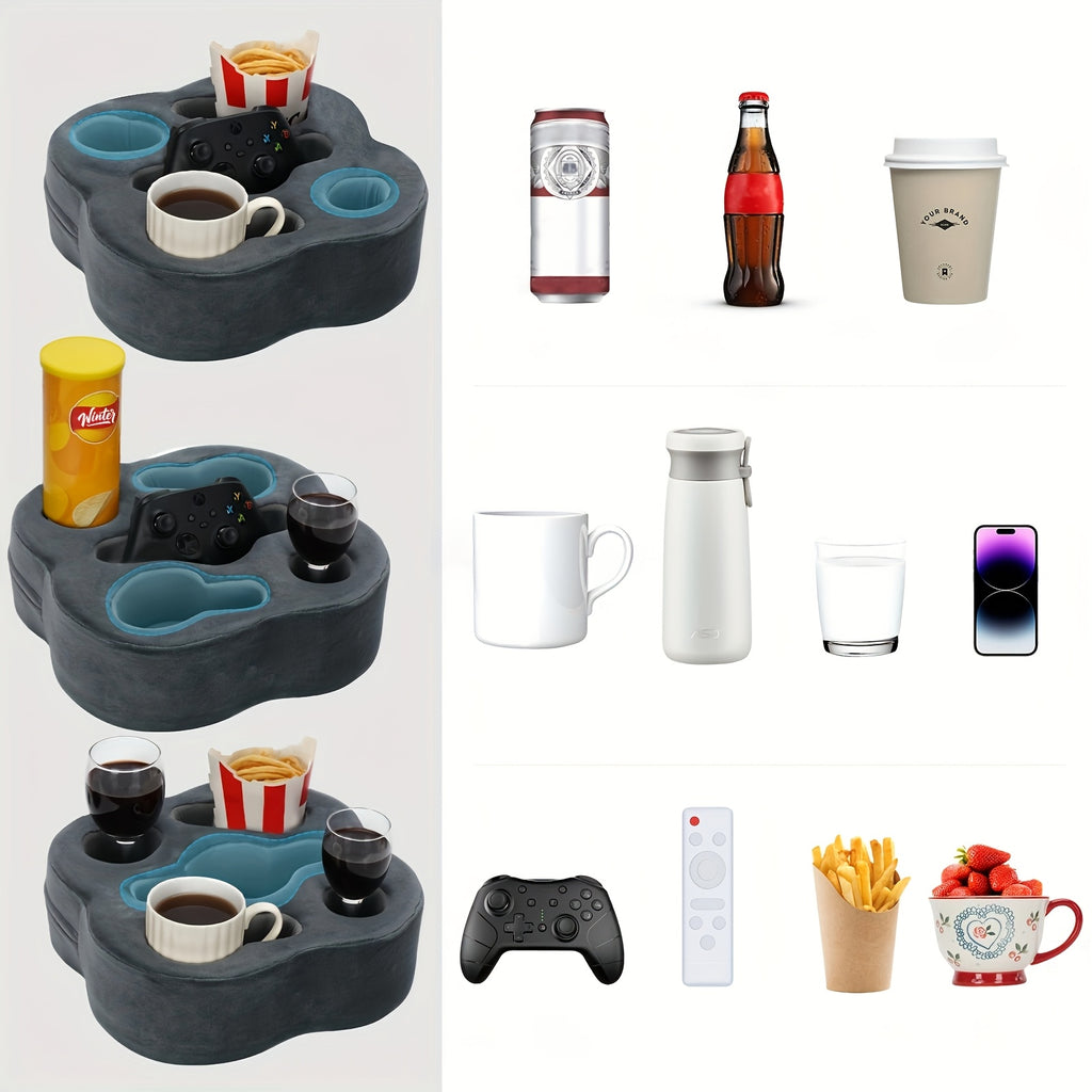 ComfyCaddy | Couch Cup Holder Pillow – Zachte sofa-dienblad & caddy