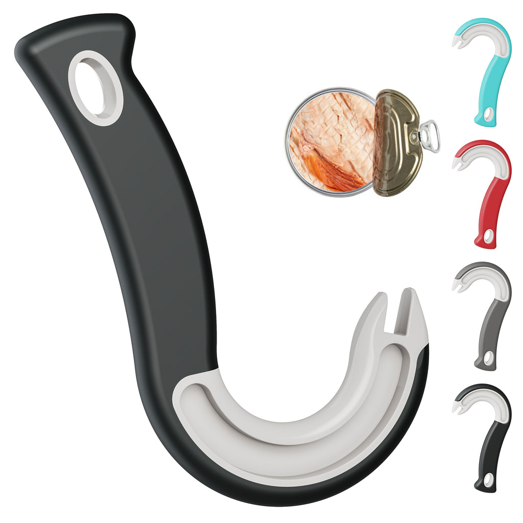 GripCan | Gemakkelijk vast te pakken blikopener met haak – Ergonomische duurzame handmatige blikopener