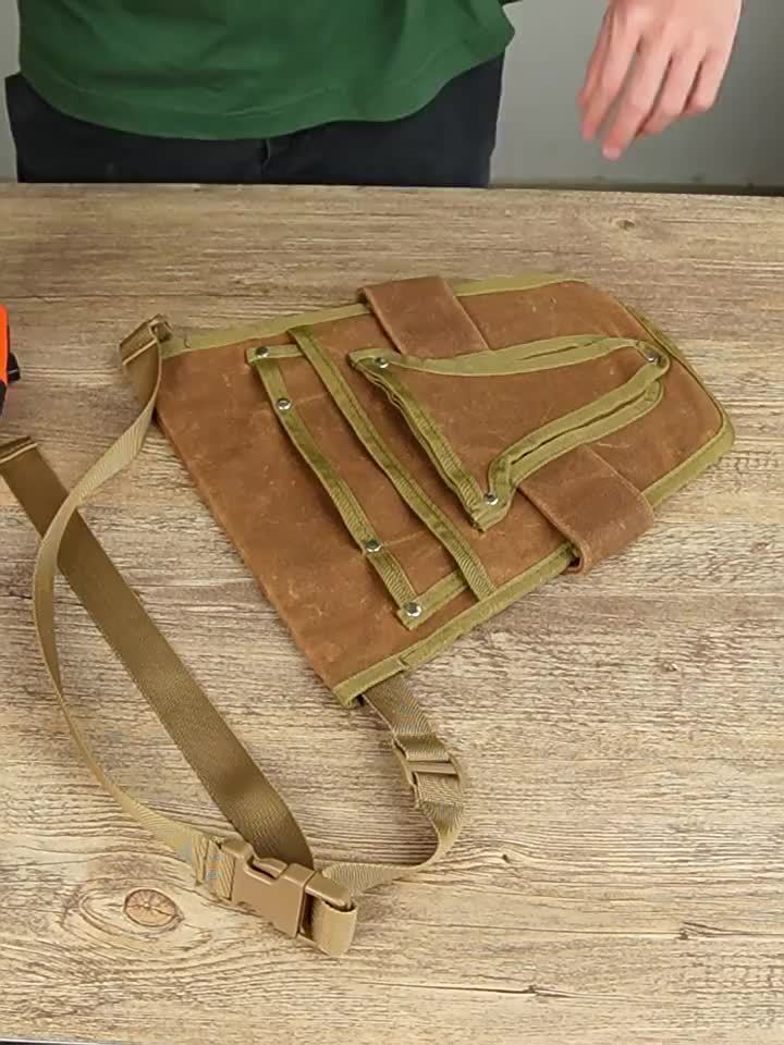 ToolNest | Tuingereedschapriem – Duurzame gereedschapstas van canvas met meerdere vakken