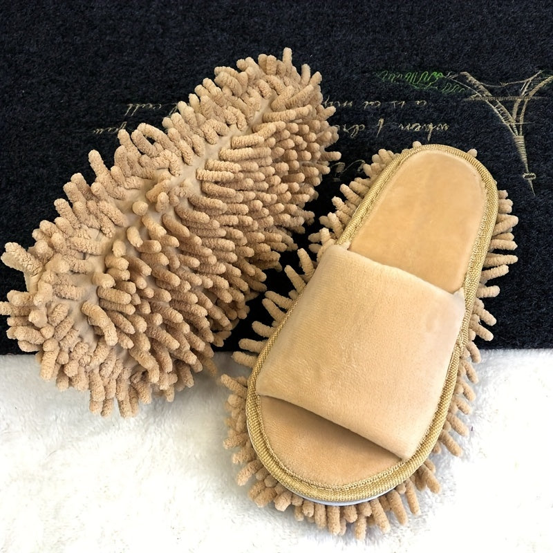 SoleSweep | Microvezel Mop Slippers met Verwijderbare Schoonmaak Pads - Handenvrije vloeren afstoffen glijbanen