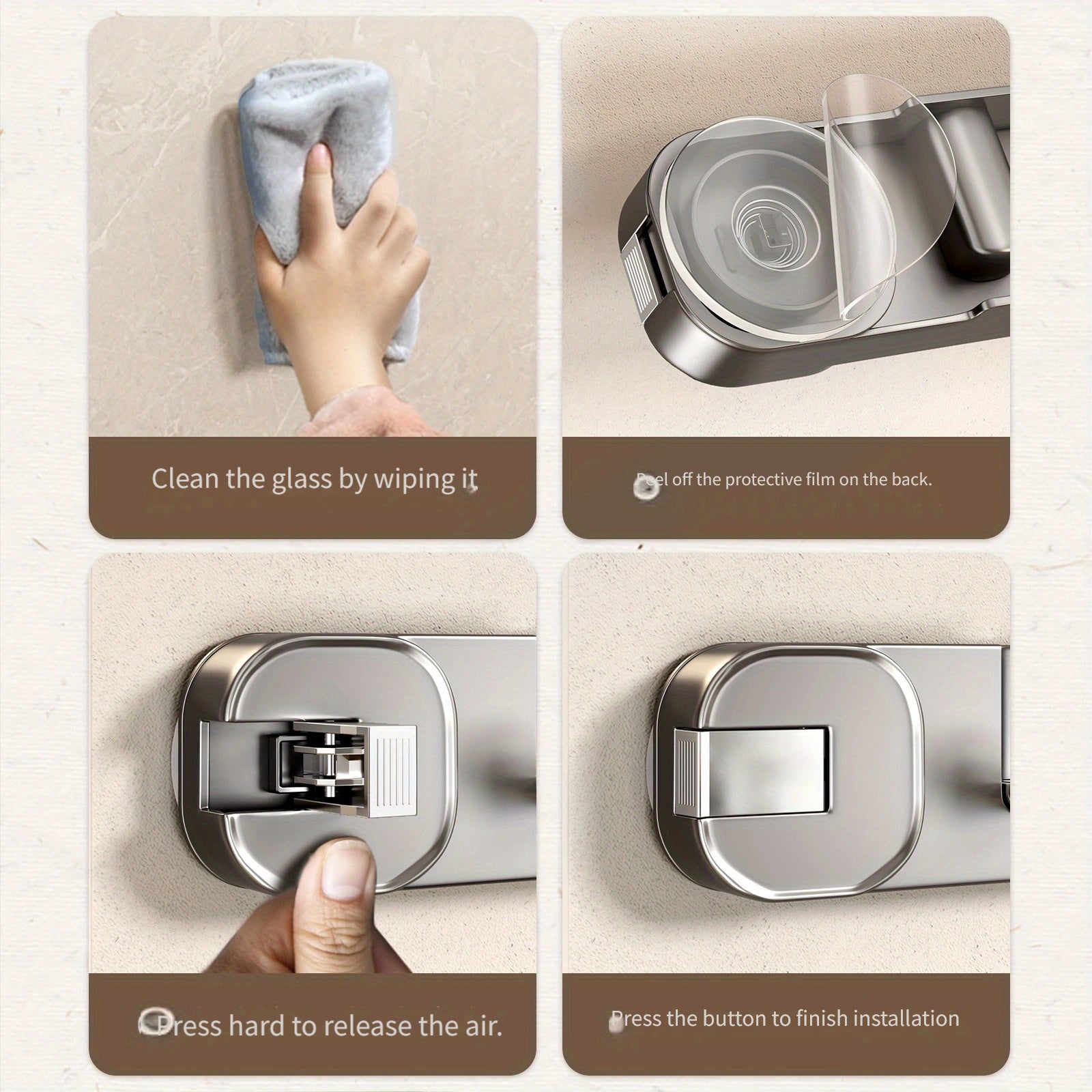 WallFlex | Opvouwbare zuignaphaak – geen boormachine nodig, muurorganizer zonder sporen