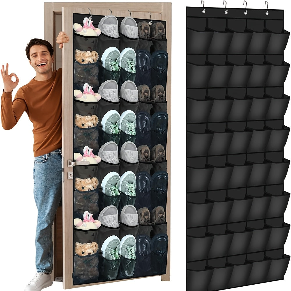 ShoeCaddy | Over-de-Deur Schoen Organizer met 24/35 Grote Gaaspockets – Hangende Schoenenrek