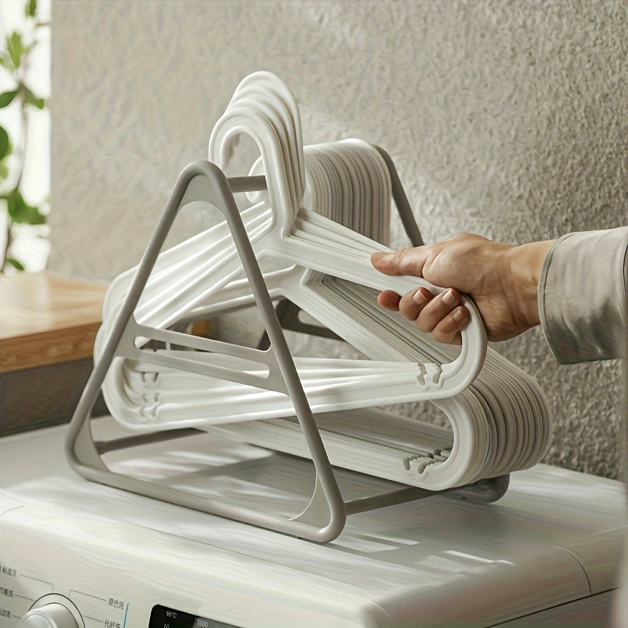 HangerPro | Ruimtebesparende Driehoekige Hanger Organizer – Boorloze Multifunctionele Opberger