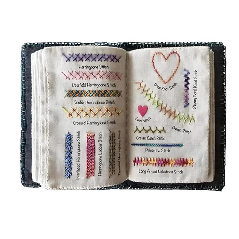 Stitchly | Alles-in-één borduur- en naaiset – compleet reisvriendelijk borduurboek