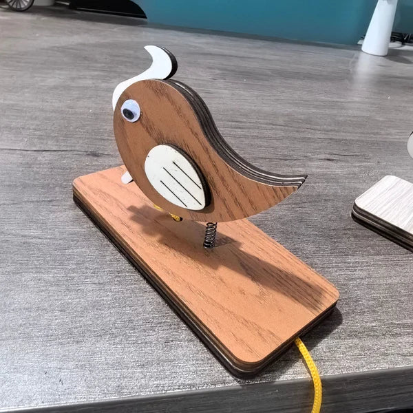 TapNest | Woodpecker Wooden Doorbell – Decorative Home & Café Doorbell