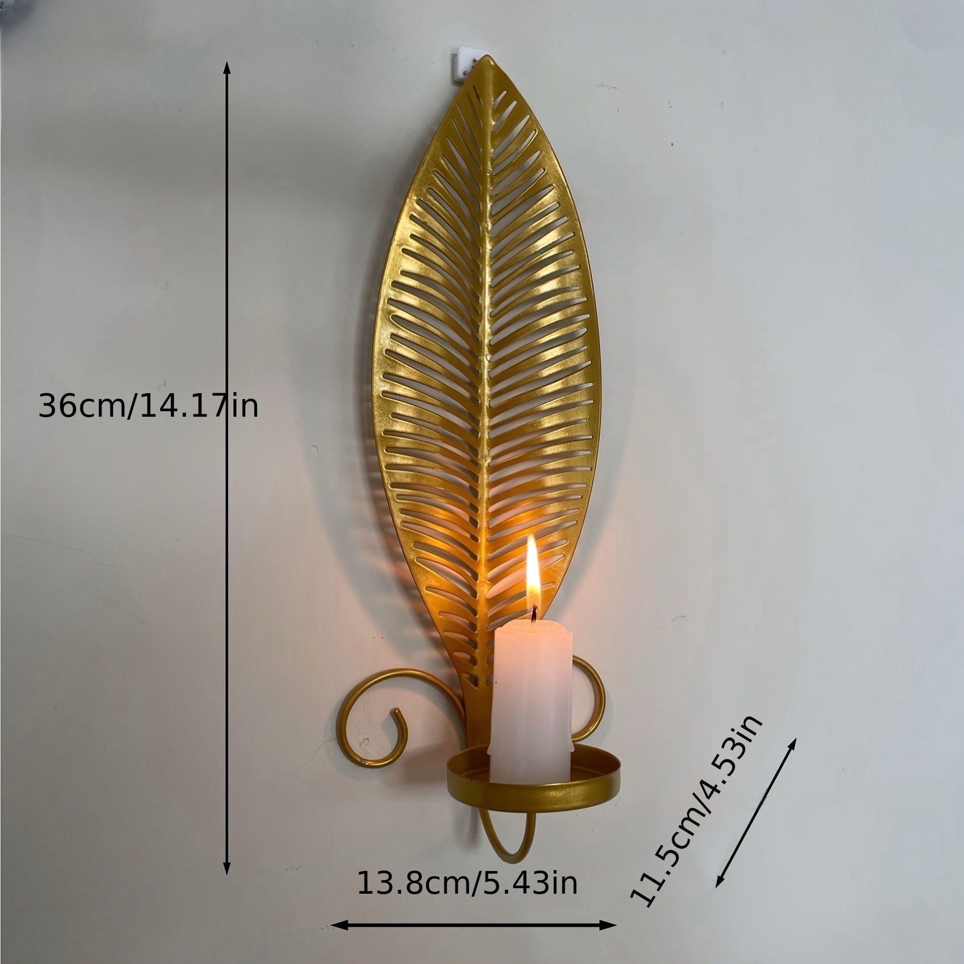 ScandiFlare | Elegante wandkandelaars - Decoratieve woonaccessoires met bladmotief