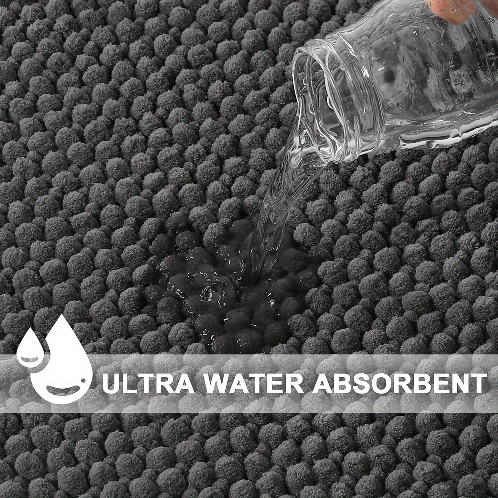 SafeCorner | L-vormige antislip pluche douchemat voor in de hoek – Absorberend badkamerkleed