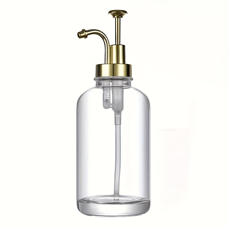 SyrupLux | 500 ml glazen koffiesiroopdispenser met pomp en trechter – Elegante koffie-, bar- en keukenflacon