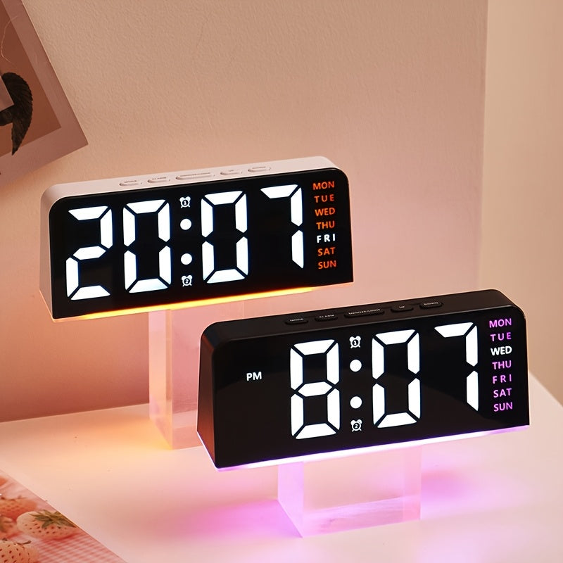 TimePulse | Digitale LED Wekker met Nachtlampje - Stil & Modern Ontwerp
