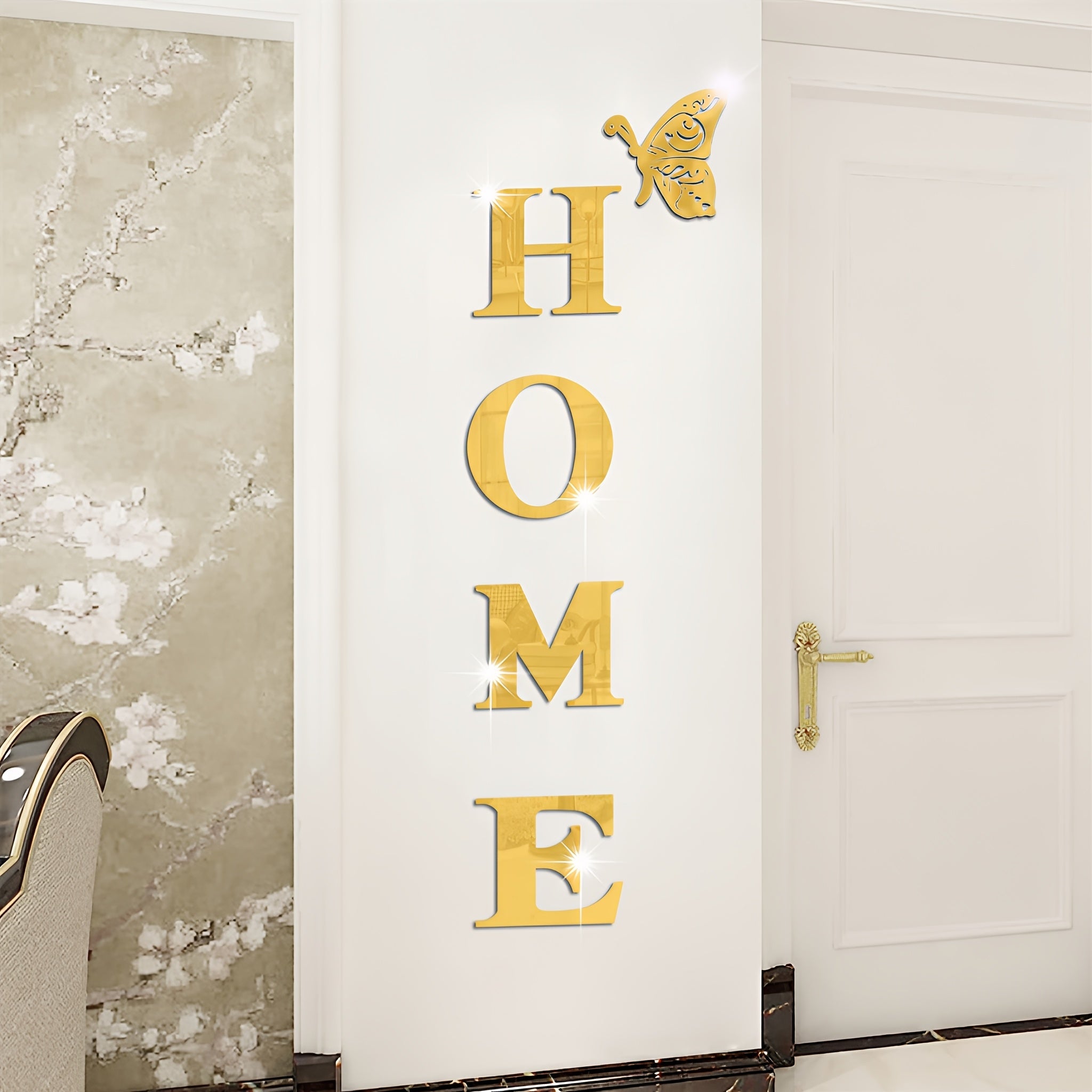 LumiFlutter | Elegante acryl vlinder muurstickers met glans – Decoratie voor thuis en op kantoor