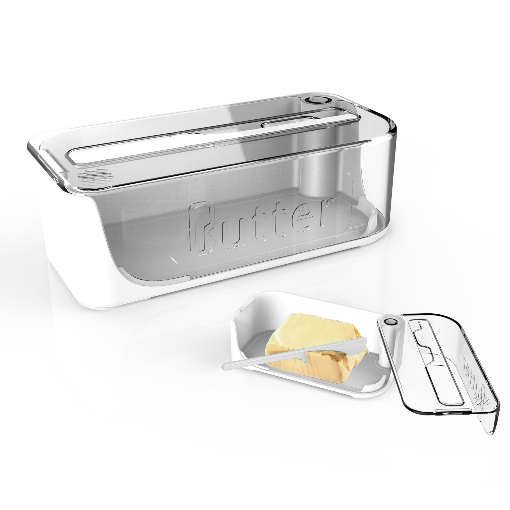 ButterVault | Duurzame plastic botervloot met deksel – grote luchtdichte opslagcontainer voor keuken en koelkast