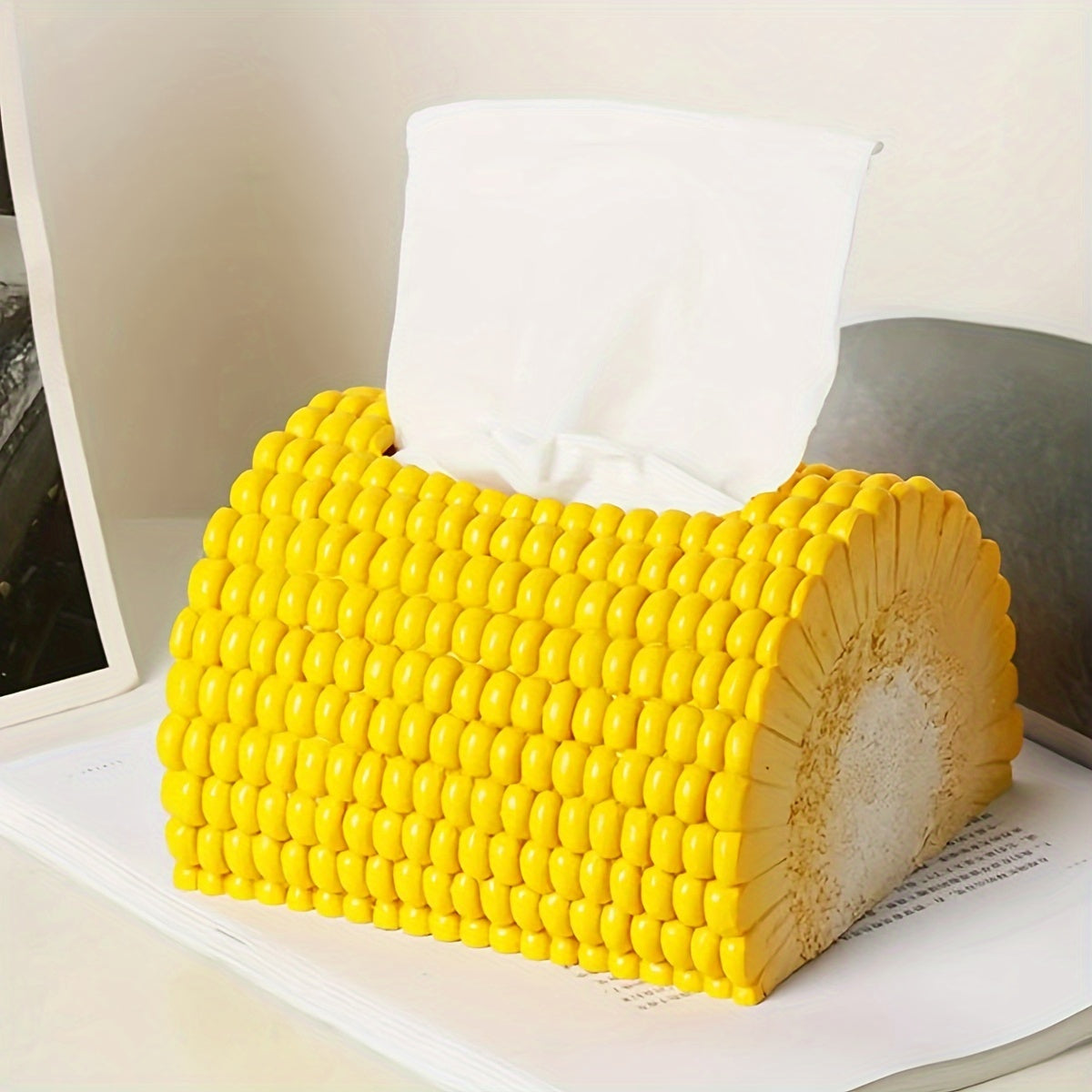 CornyBox | Maïsvormige Tissueboxhouder – Schattige Keuken- & Woonkamerdecoratie