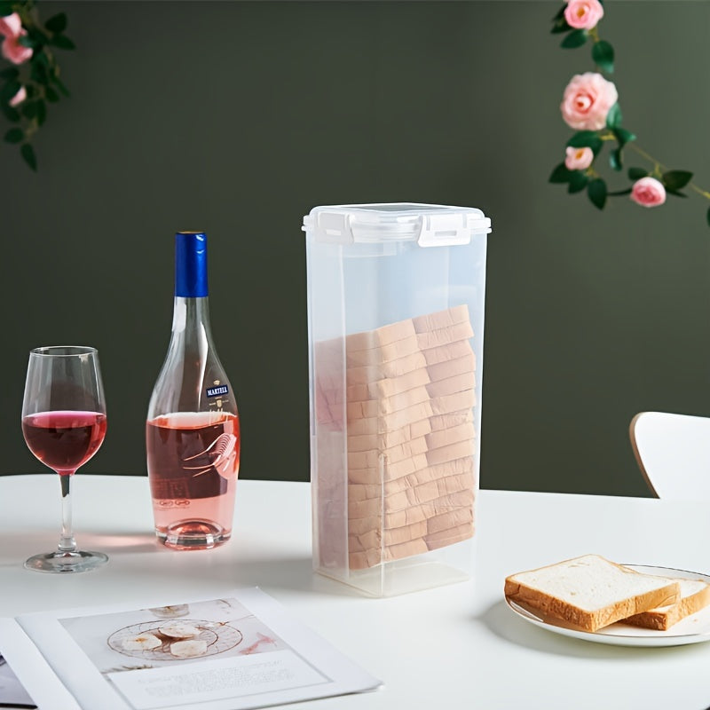 FreshLoaf | Luchtdichte broodtrommel met snijgeleider - Transparante Plastic Broodtrommel