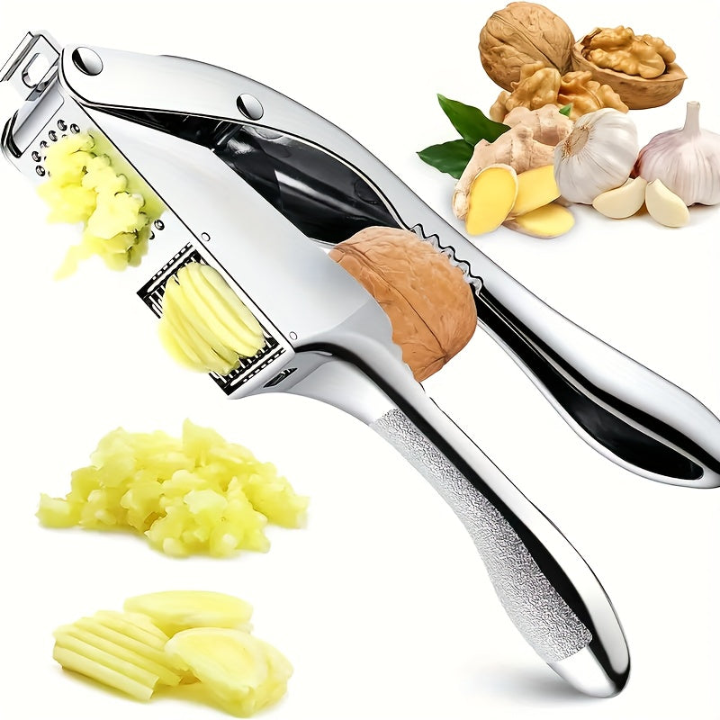 MinceMaster | Roestvrijstalen handmatige knoflookpers en -snijder voor eenvoudig fijnhakken