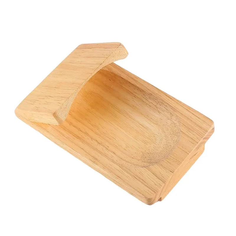 ClamGuard |  Houten handgreep voor oestersnippers - Veilige oesteropener